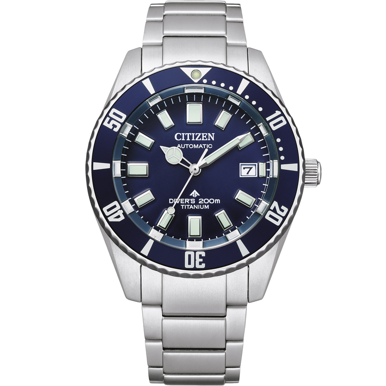 CITIZEN Promaster Fujitsubo Mechanical Diver Blue Dial 41mm Silver Super Titanium Bracelet NB6021-68L - 