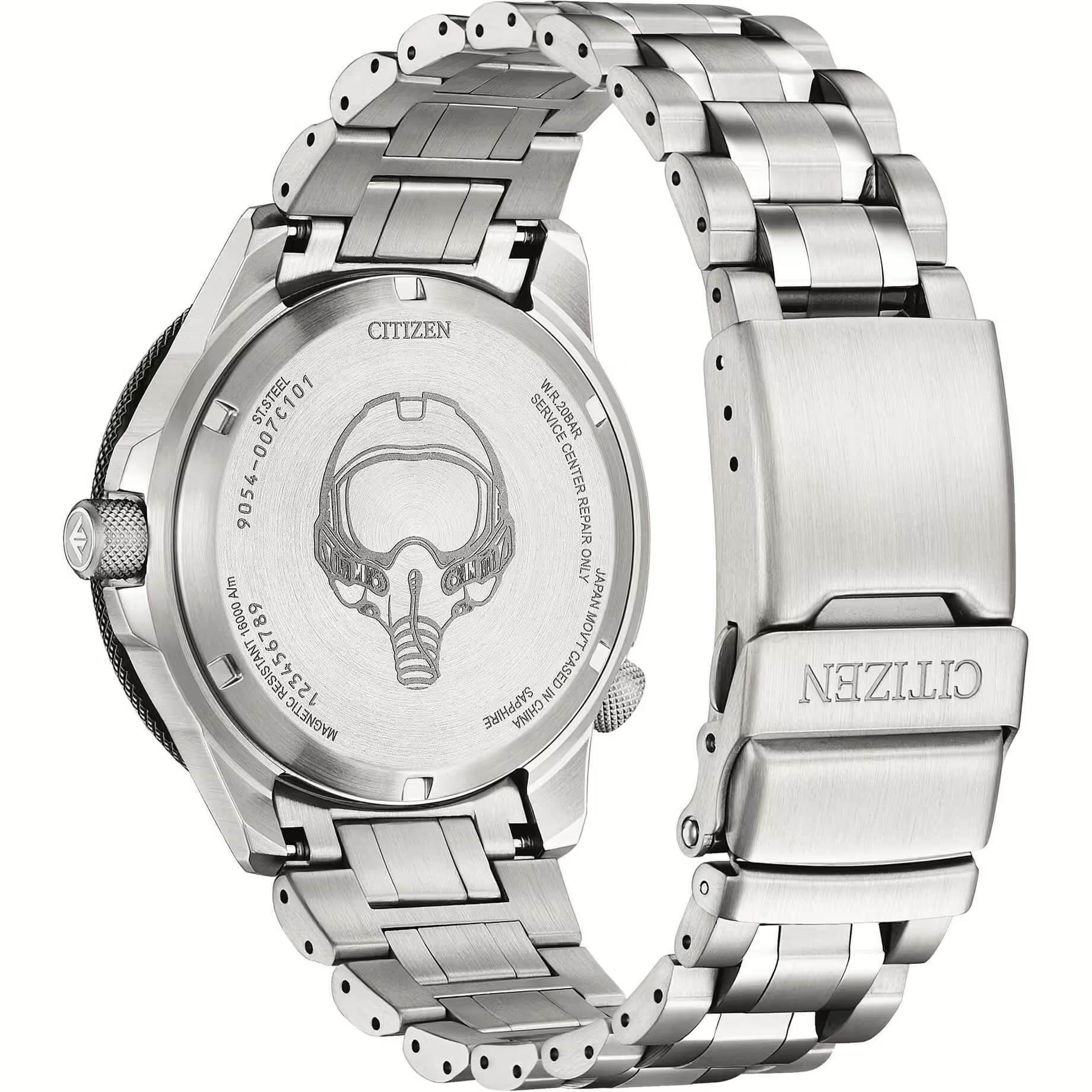 CITIZEN Promaster Air GMT Pilot’s Watch Automatic Black Dial 44.5mm Silver Stainless Steel Bracelet NB6046-59E - 3