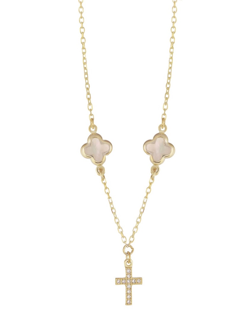 NECKLACE BabyJewels Yellow Gold K9 with Zircon Stones NE1384Y.K9