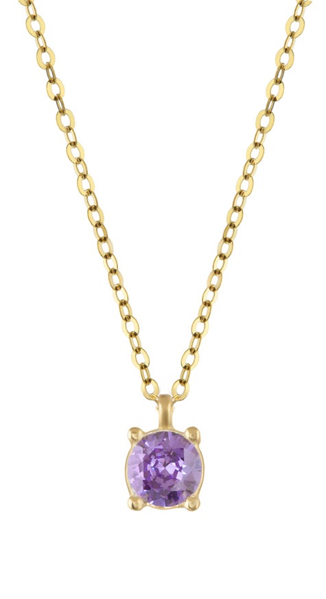 NECKLACE BabyJewels Yellow Gold K9 with Zircon Stones NE2043Y.K9