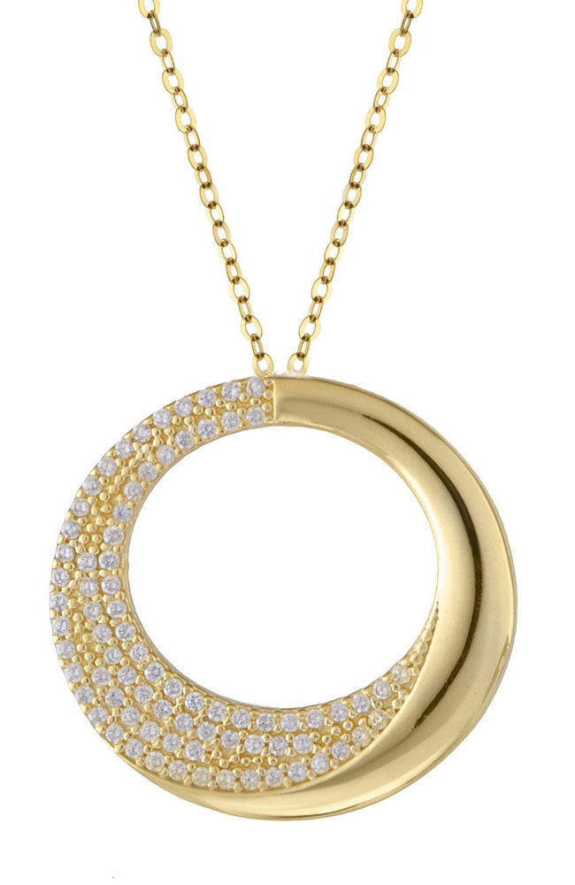 ΚΟΛΙΕ BabyJewels Κίτρινο Χρυσό K9 με Πέτρες Ζιργκόν NE2089Y.K9 - 