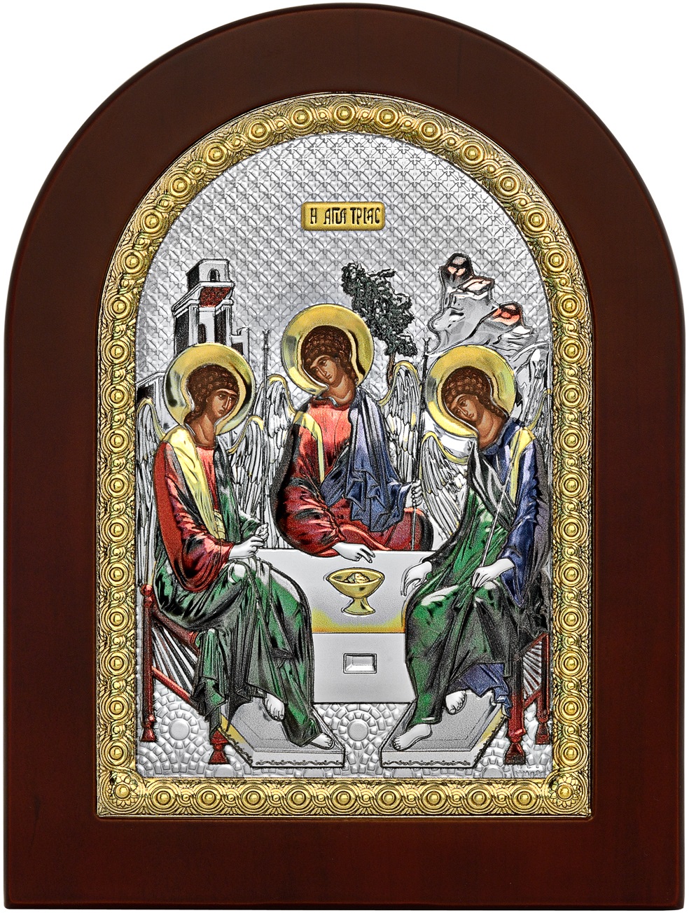 ΑΣΗΜΕΝΙΑ ΕΙΚΟΝΑ Άγια Τριάδα (15cm x 21cm) MA-E1136BX-C - 