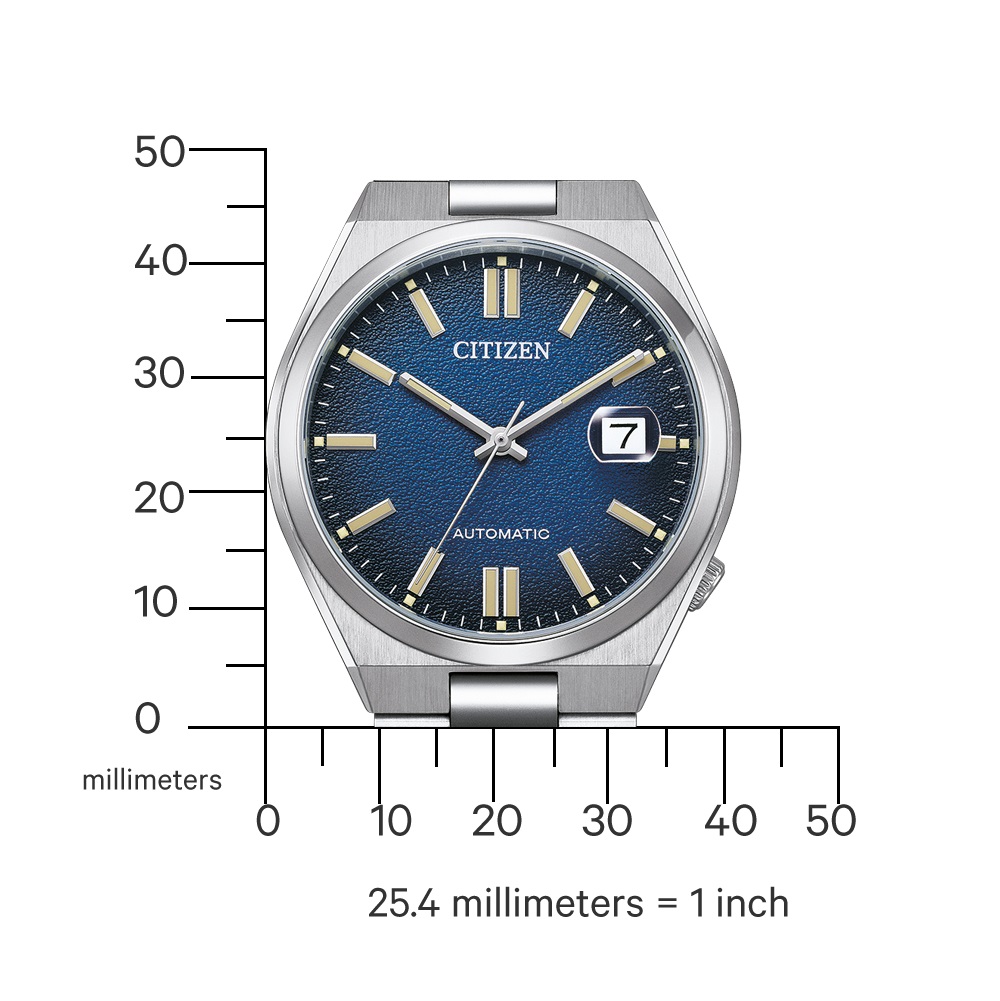 CITIZEN Tsuyosa Collection Automatic Blue Dial 40mm Silver Stainless Steel Bracelet NJ0151-88L - 5