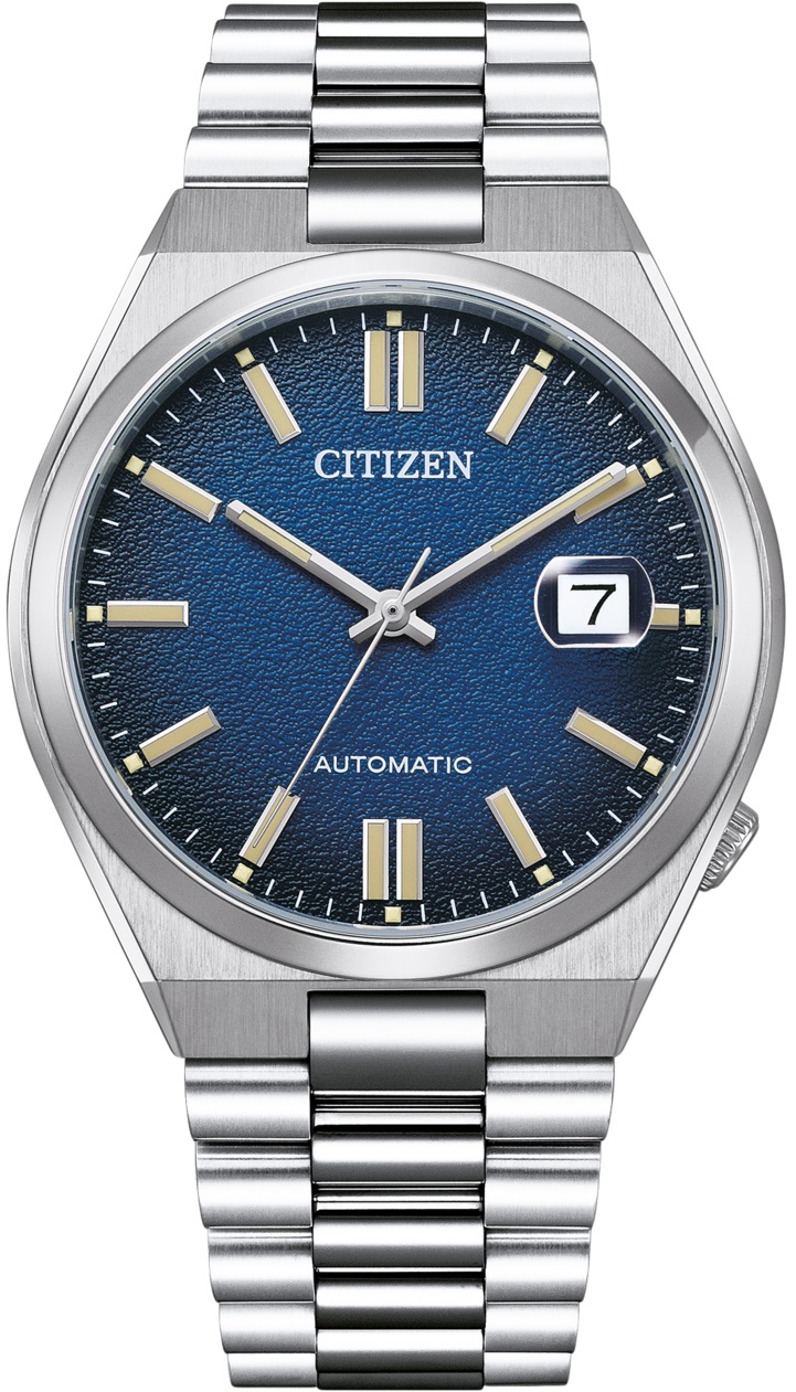 CITIZEN Tsuyosa Collection Automatic Blue Dial 40mm Silver Stainless Steel Bracelet NJ0151-88L - 