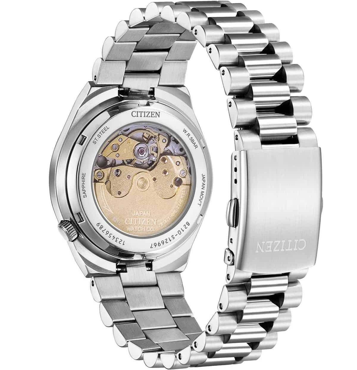 CITIZEN Tsuyosa Collection Automatic Light Blue Dial 40mm Silver Stainless Steel Bracelet NJ0151-88M - 3