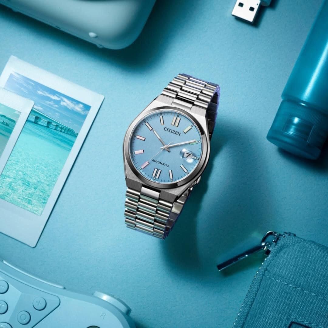 CITIZEN Tsuyosa Collection Automatic Light Blue Dial 40mm Silver Stainless Steel Bracelet NJ0151-88M - 6