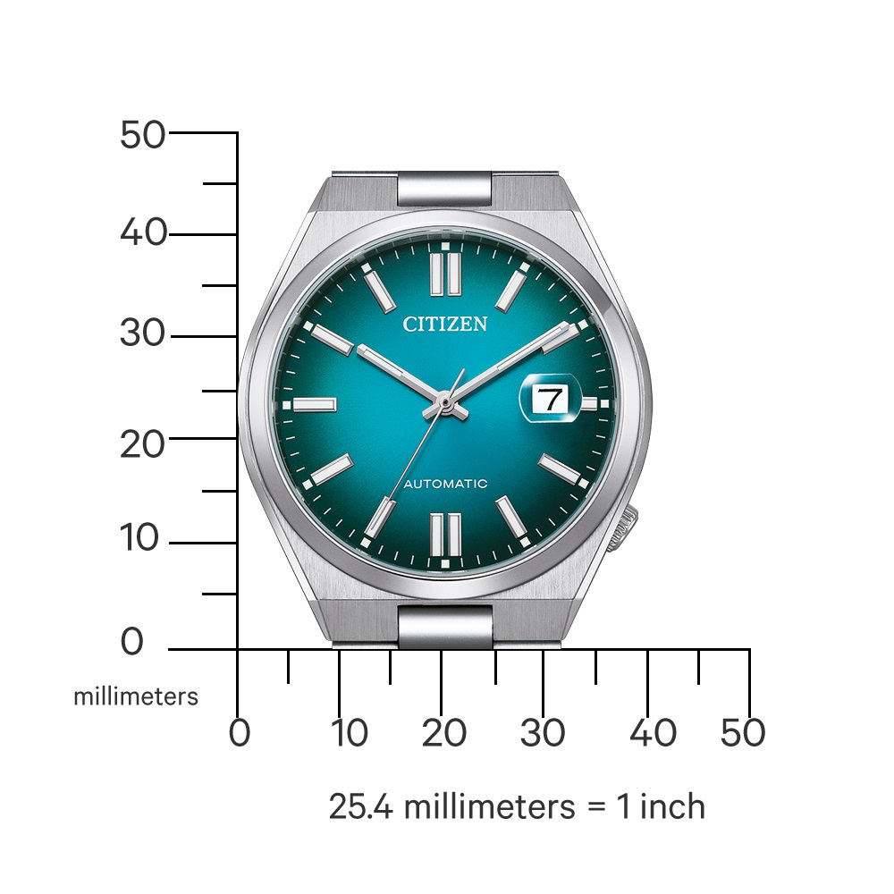 CITIZEN Tsuyosa Collection Automatic Green Dial 40mm Silver Stainless Steel Bracelet NJ0151-88X - 4