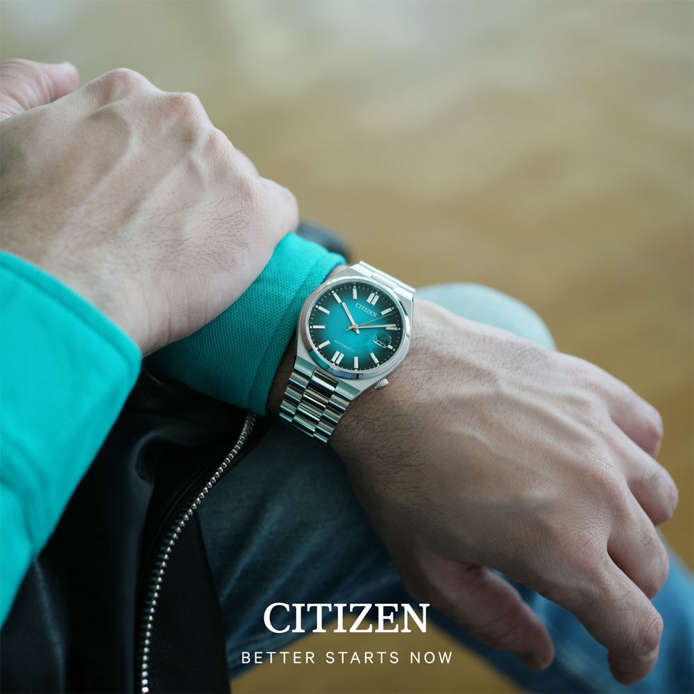 CITIZEN Tsuyosa Collection Automatic Green Dial 40mm Silver Stainless Steel Bracelet NJ0151-88X - 6