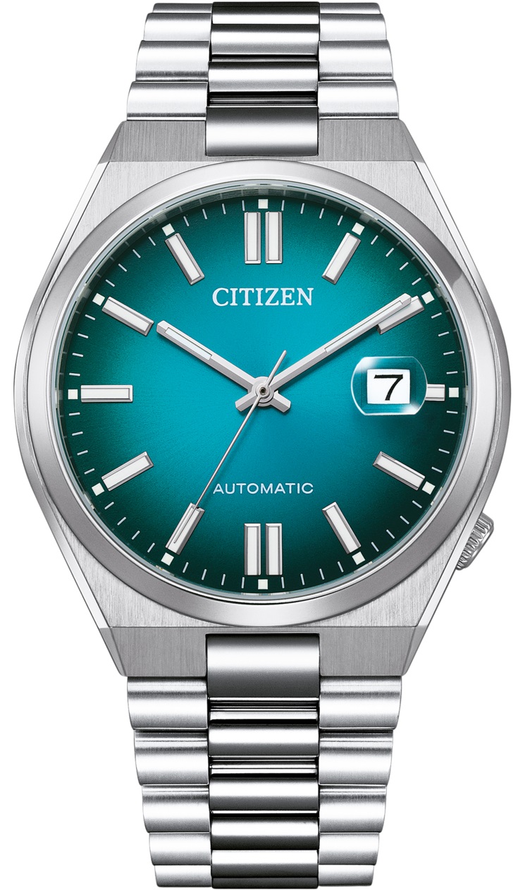 CITIZEN Tsuyosa Collection Automatic Green Dial 40mm Silver Stainless Steel Bracelet NJ0151-88X - 