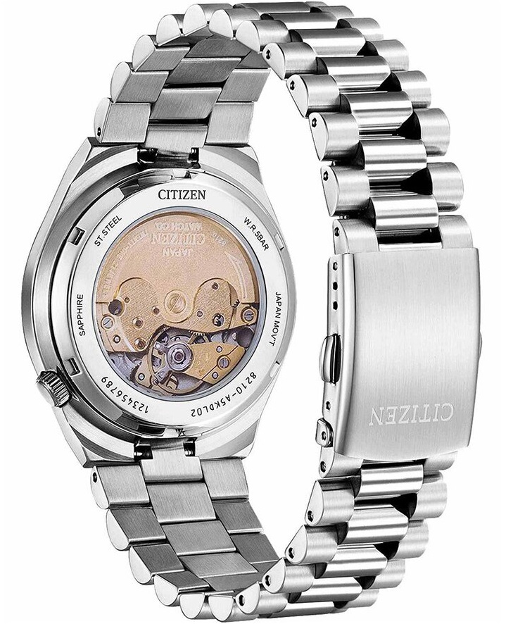 CITIZEN Tsuyosa Collection Automatic Green Camo Dial 40mm Silver Stainless Steel Bracelet NJ0159-86X - 