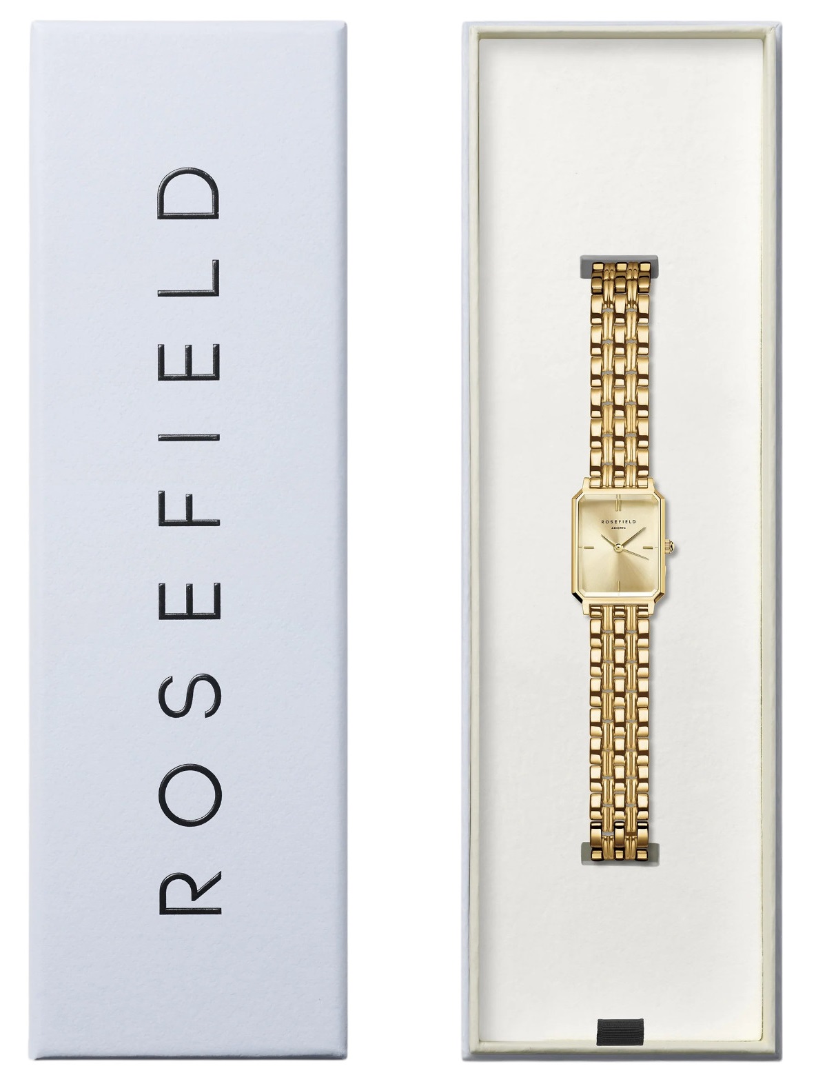 ROSEFIELD The Octagon XS Champagne Dial 19.5 x 24mm Gold Stainless Steel Bracelet OCGSG-O82 - 4