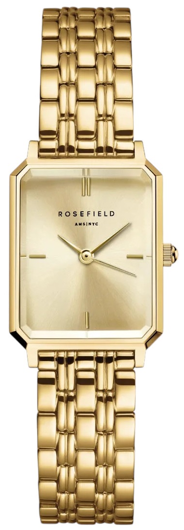 ROSEFIELD The Octagon XS Champagne Dial 19.5 x 24mm Gold Stainless Steel Bracelet OCGSG-O82 - 