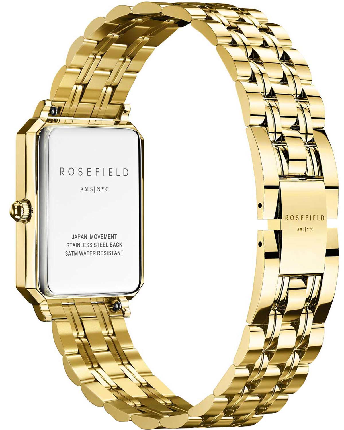 ROSEFIELD The Octagon XS Emerald Dial 19.5 x 24mm Gold Stainless Steel Bracelet OEGSG-O79 - 3