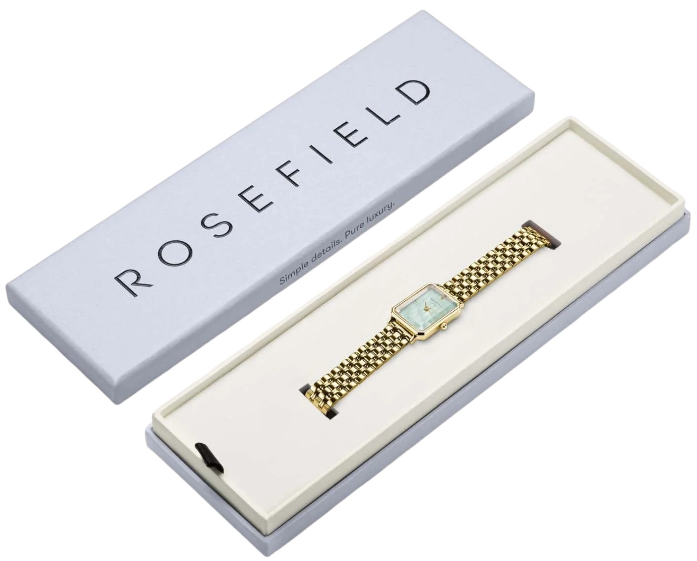 ROSEFIELD The Octagon XS Green MOP XS 19.5x24mm Gold Stainless Steel Bracelet OGGSG-O71 - 7