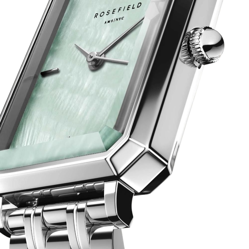 ROSEFIELD The Octagon XS 24mm Silver Stainless Steel Bracelet OGGSS-O72 - 