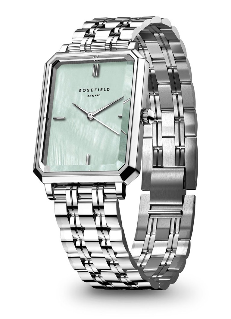 ROSEFIELD The Octagon XS 24mm Silver Stainless Steel Bracelet OGGSS-O72 - 3