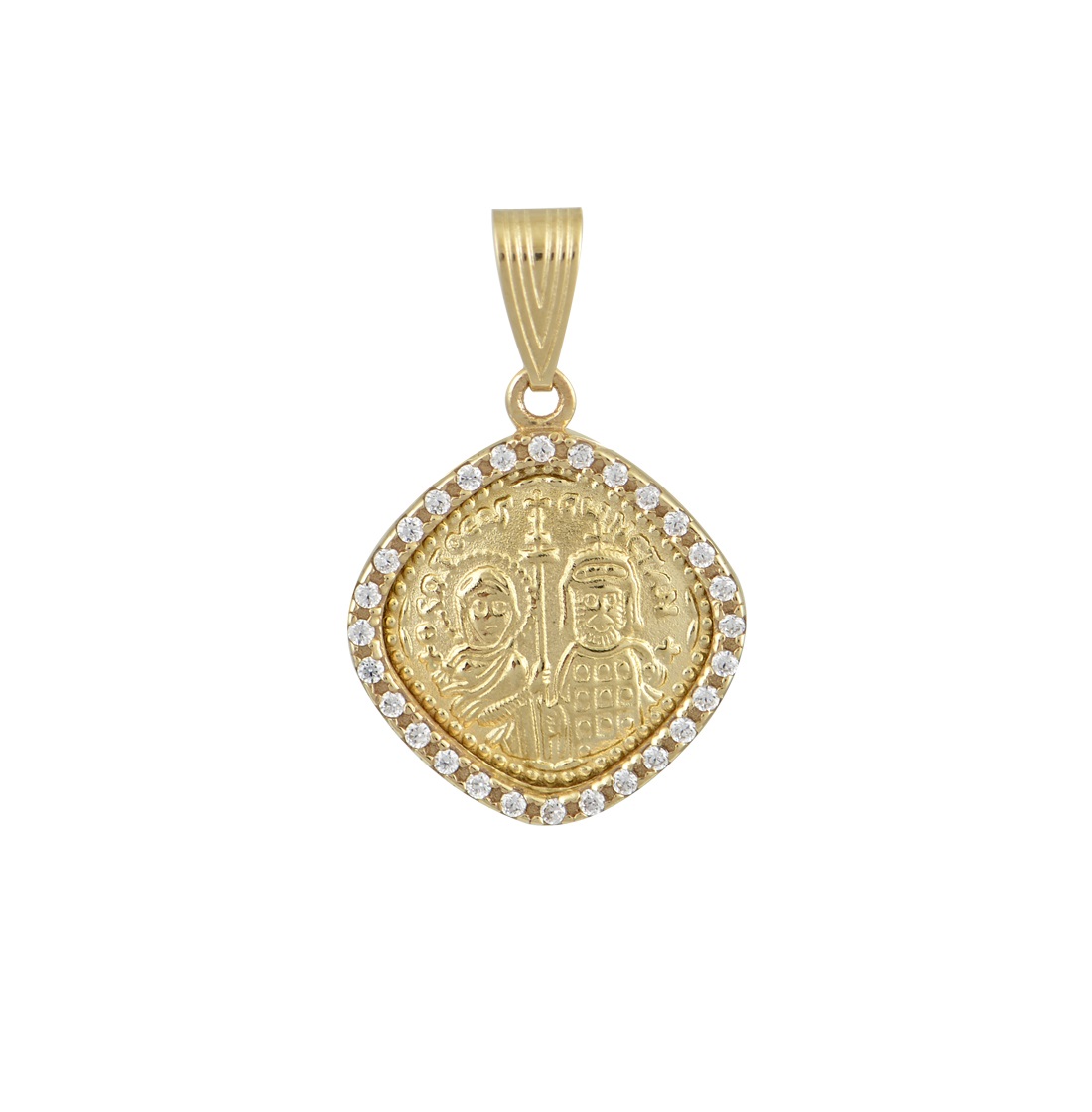 ΚΩΝΣΤΑΝΤΙΝΑΤΟ BabyJewels από Κ9 Κίτρινο Χρυσό με Πέτρες Ζιργκόν P0022Y.K9