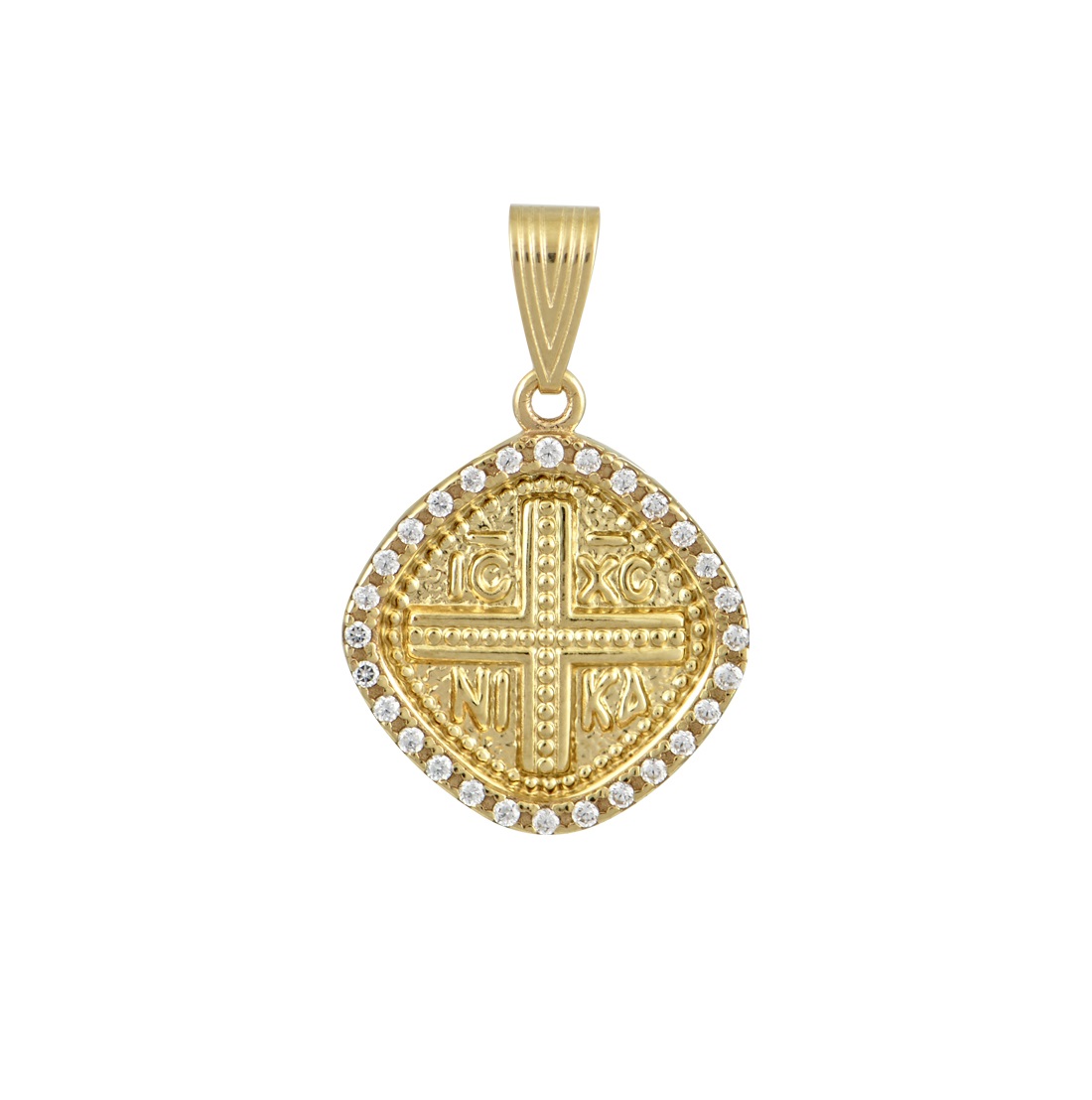 ΚΩΝΣΤΑΝΤΙΝΑΤΟ BabyJewels από Κ9 Κίτρινο Χρυσό με Πέτρες Ζιργκόν P0023Y.K9 - 