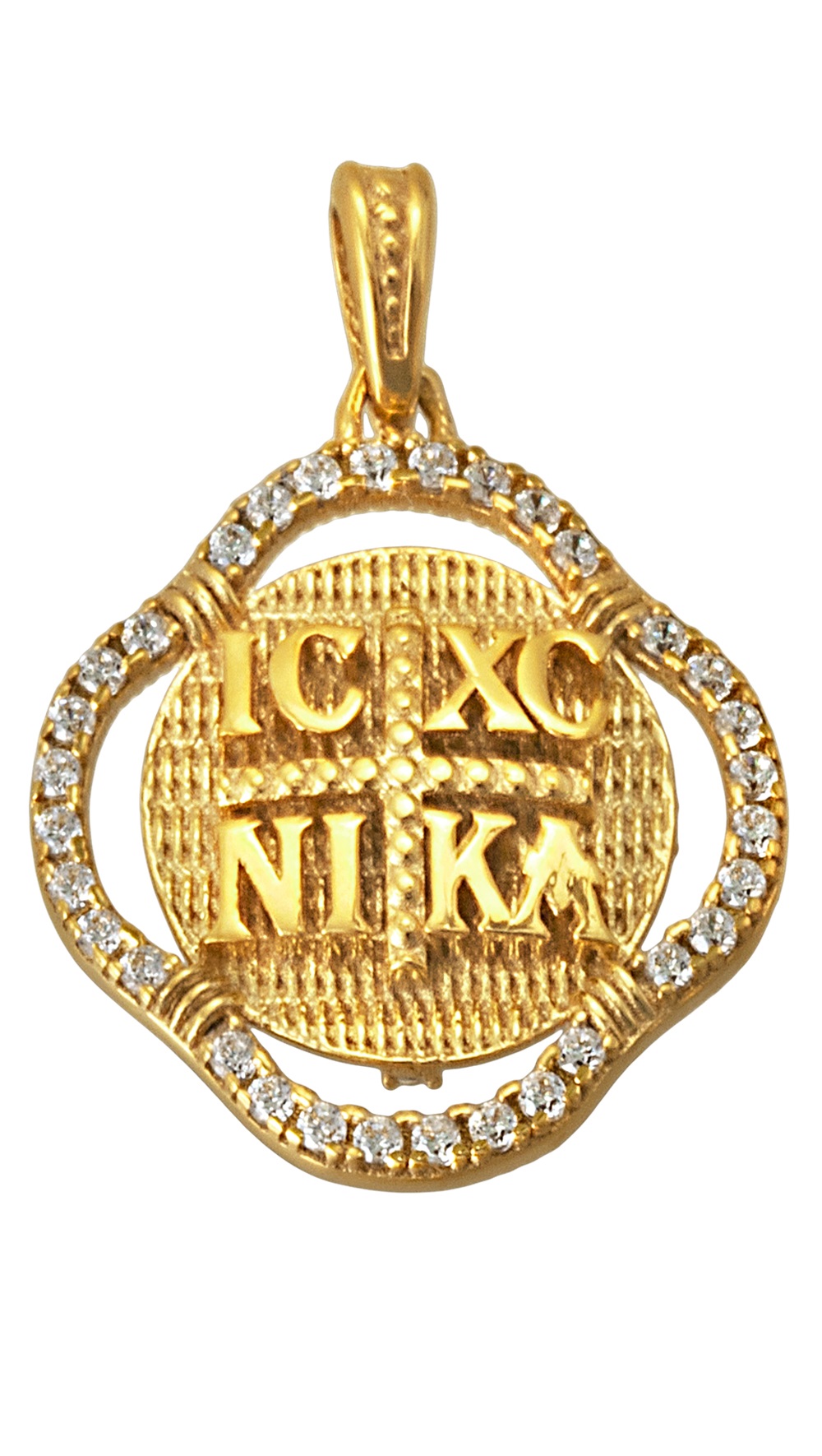 ΚΩΝΣΤΑΝΤΙΝΑΤΟ SENZIO Collection Κ9 Κίτρινο Χρυσό με Πέτρες Ζιργκόν PE430 - 