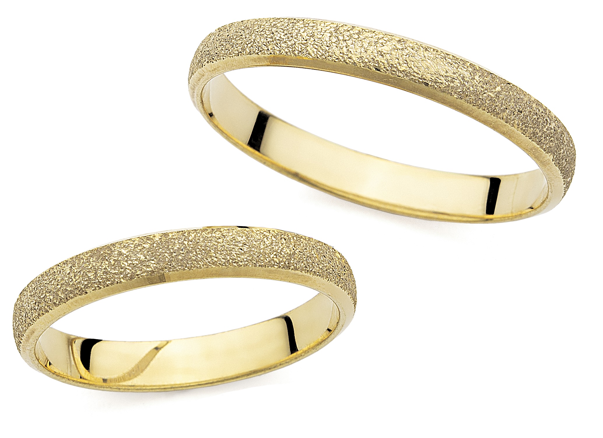 WEDDING RINGS Harmony Line Al'Oro Yellow Gold PM-3054 - Yellow Gold
