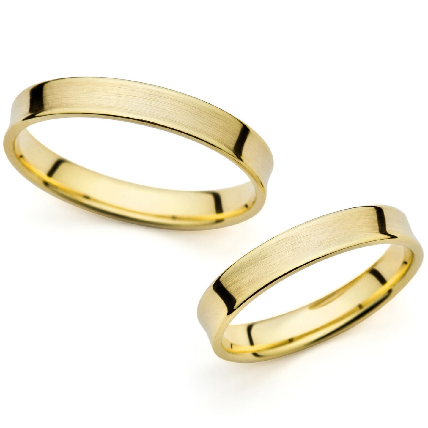 Copy of WEDDING RINGS Harmony Line Al'Oro Yellow Gold PM-359 - Yellow Gold