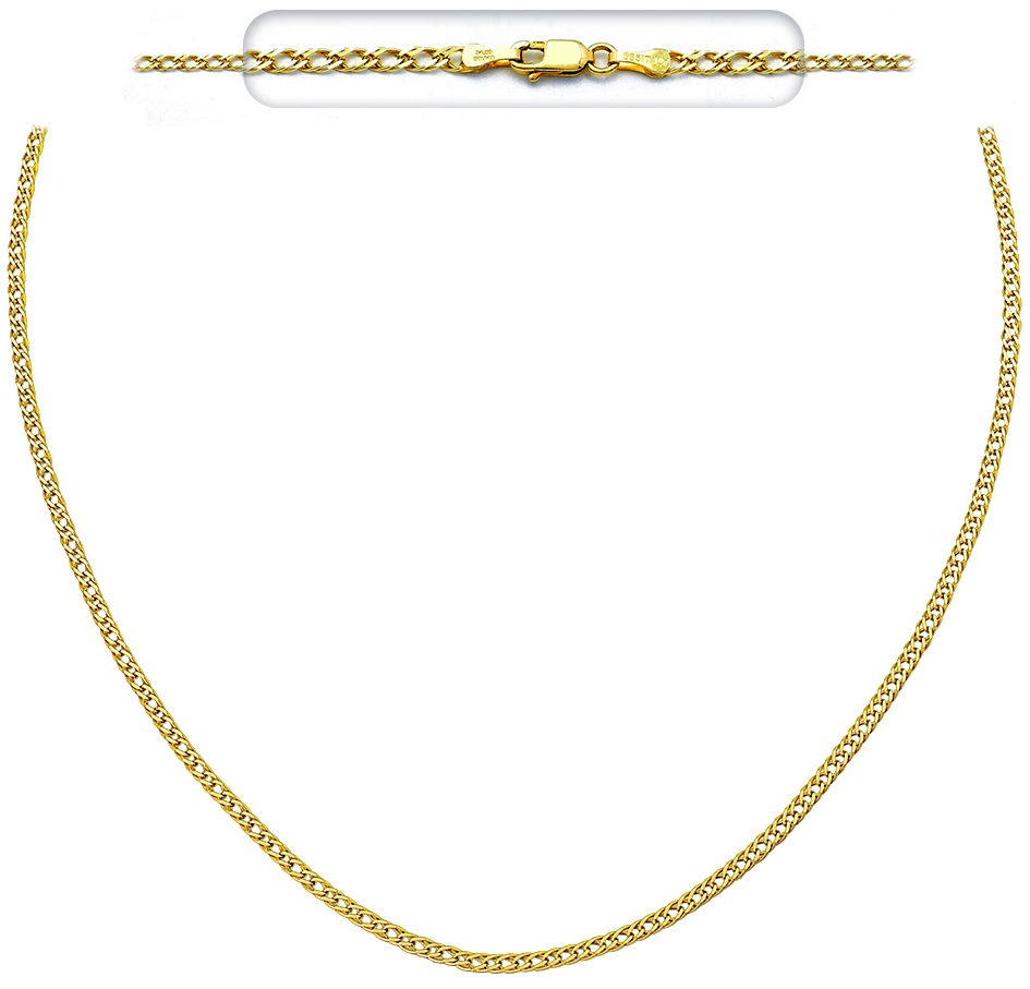 CHAIN Rhombus #2 40cm K14 Yellow Gold PO-040K.40