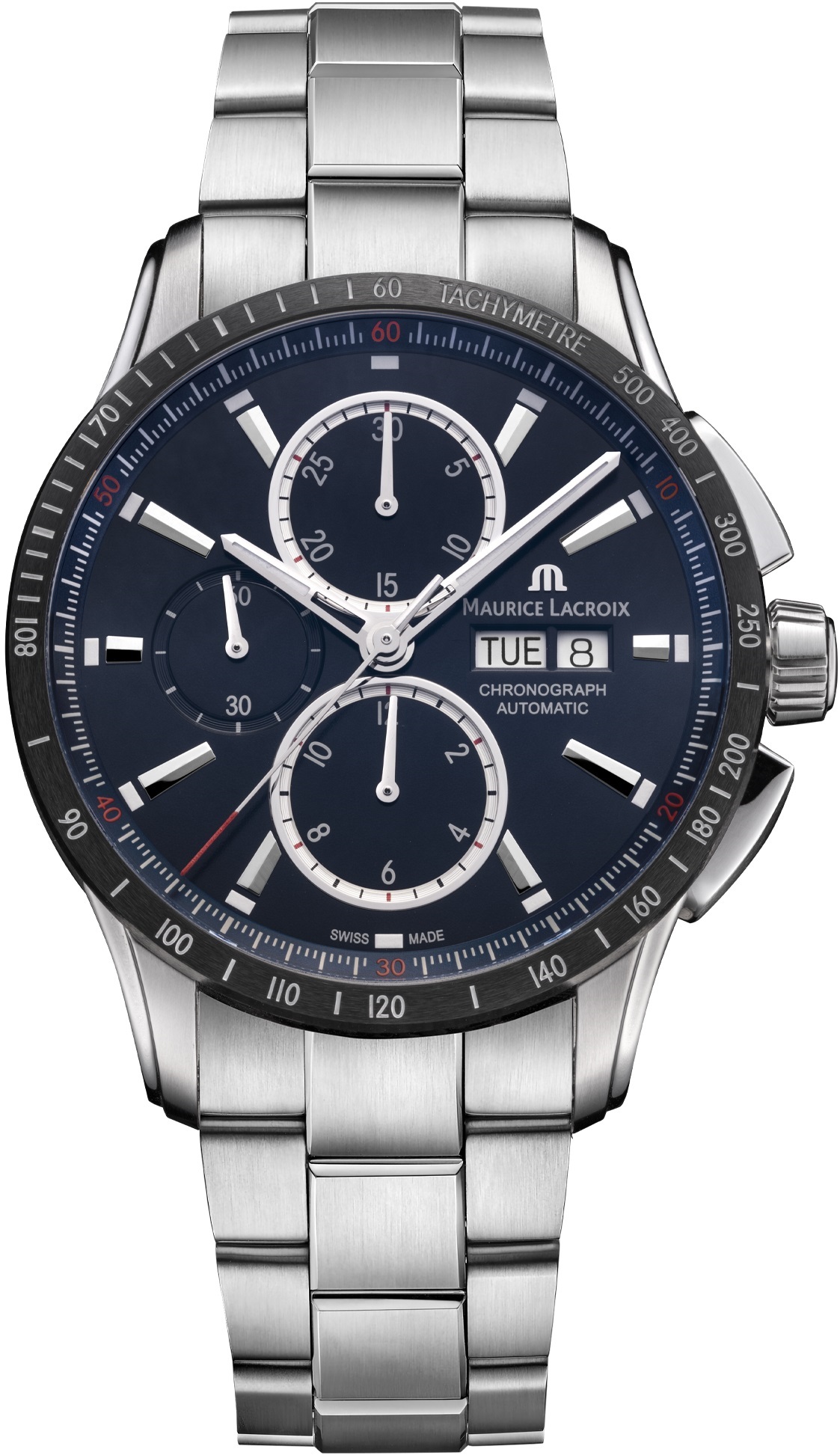MAURICE LACROIX Pontos S Chronograph Automatic 43mm Silver Stainless Steel Bracelet PT6038-SSL2H-430-C - 2