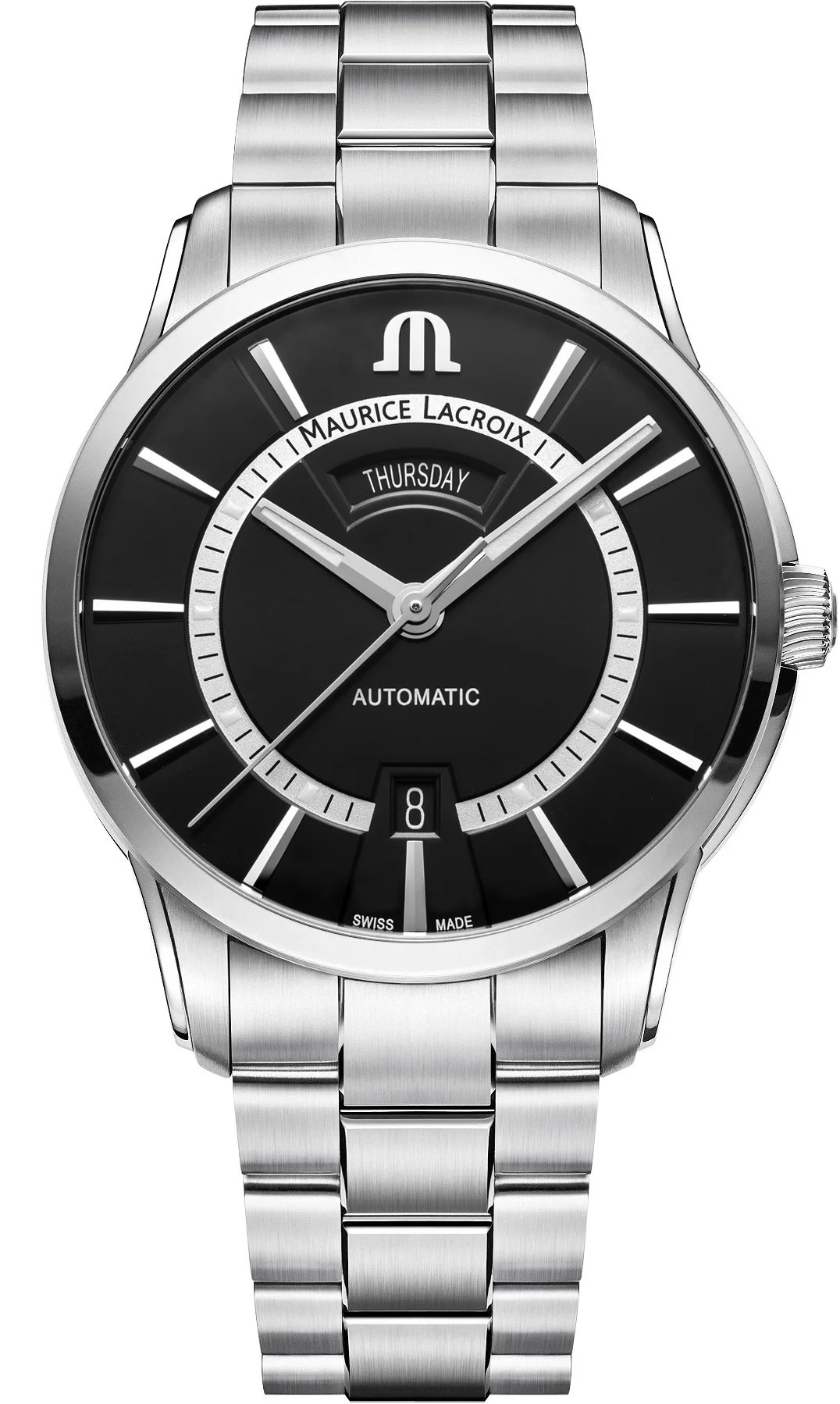 MAURICE LACROIX Pontos Day Date Automatic 41mm Silver Stainless Steel Bracelet PT6358-SS002-334-1 - 1