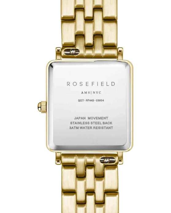 ROSEFIELD The Boxy XS Gold Dial 22mm Gold Stainless Steel Bracelet QCGSG-Q048 - 3