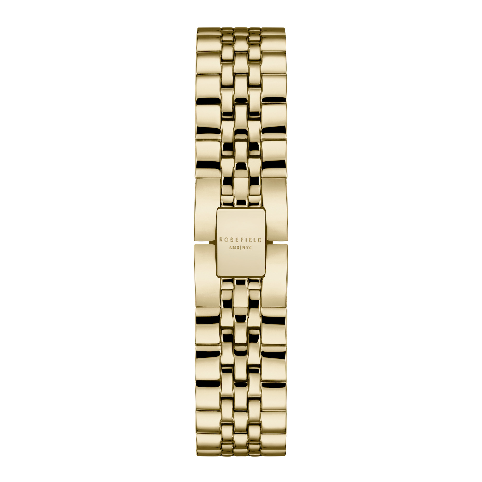 ROSEFIELD The Boxy XS White Dial 22mm Gold Stainless Steel Bracelet QMWSG-Q021 - 