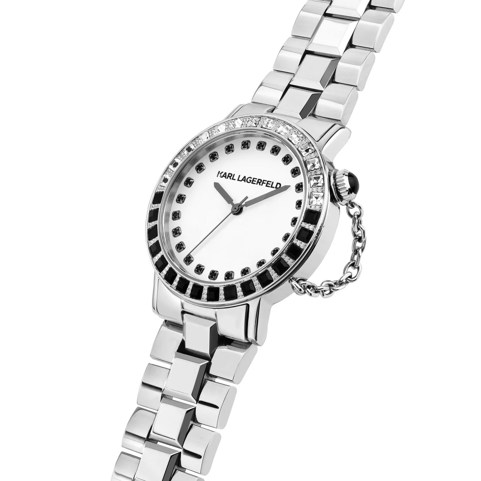 KARL LAGERFELD Crystals White Dial 33mm Stainless Steel R0553100501 - 