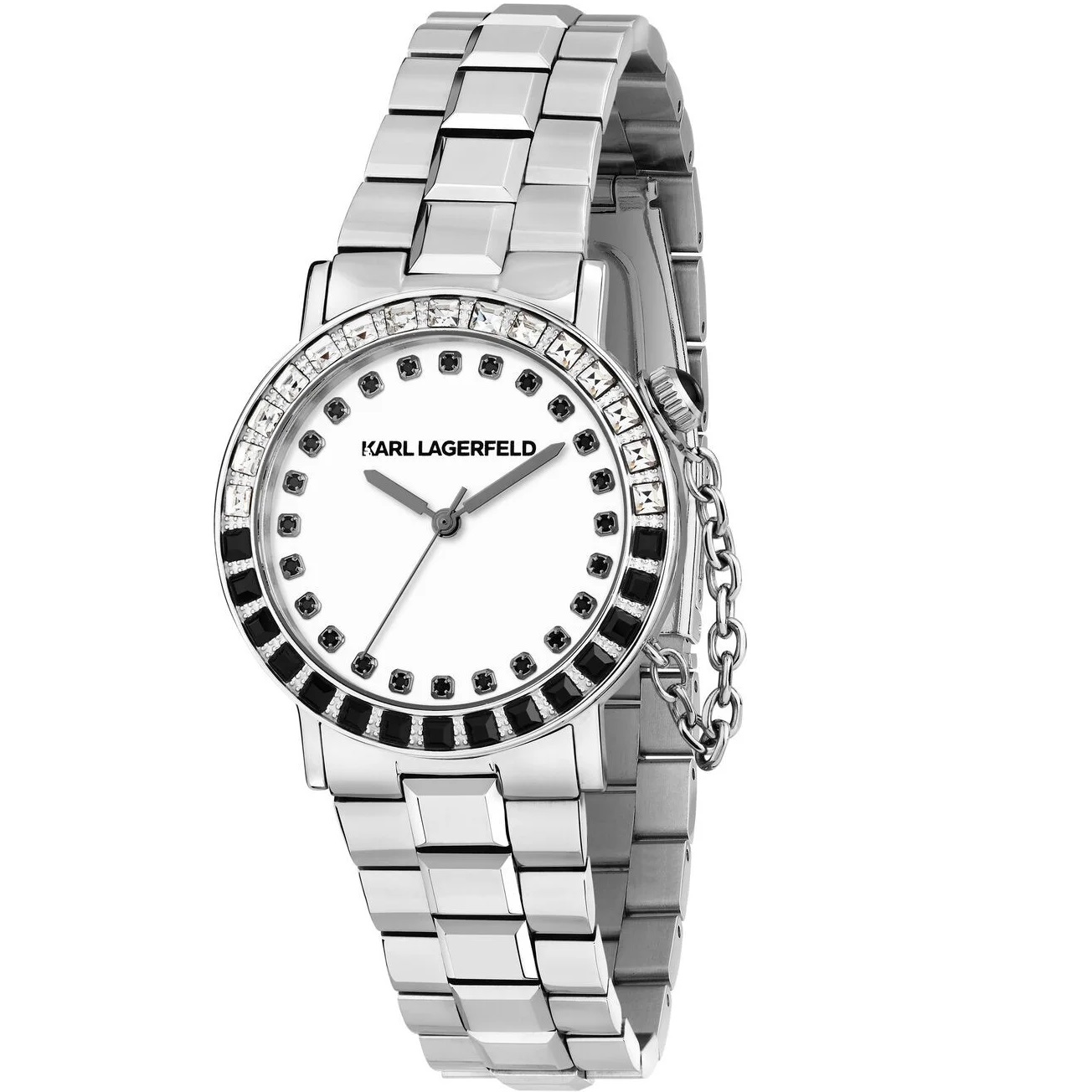 KARL LAGERFELD Crystals White Dial 33mm Stainless Steel R0553100501 - 
