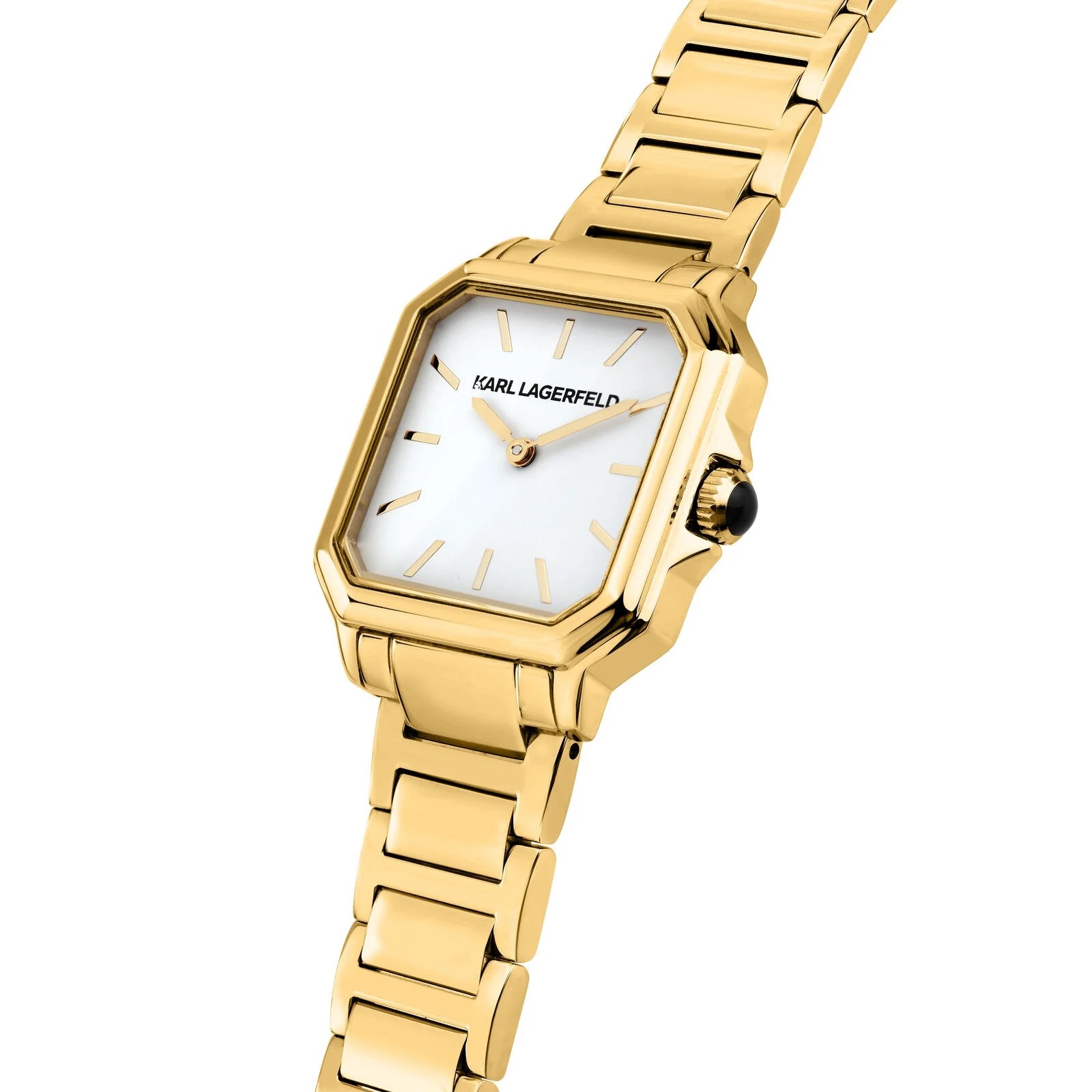 KARL LAGERFELD Square Classics White Dial 33 x 27.8 mm Gold-Plated Stainless Steel R0553102505 - 