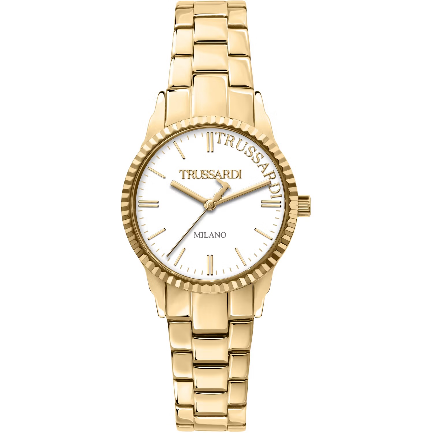 TRUSSARDI T-Bent 32mm Gold Stainless Steel Bracelet R2453144504 - 