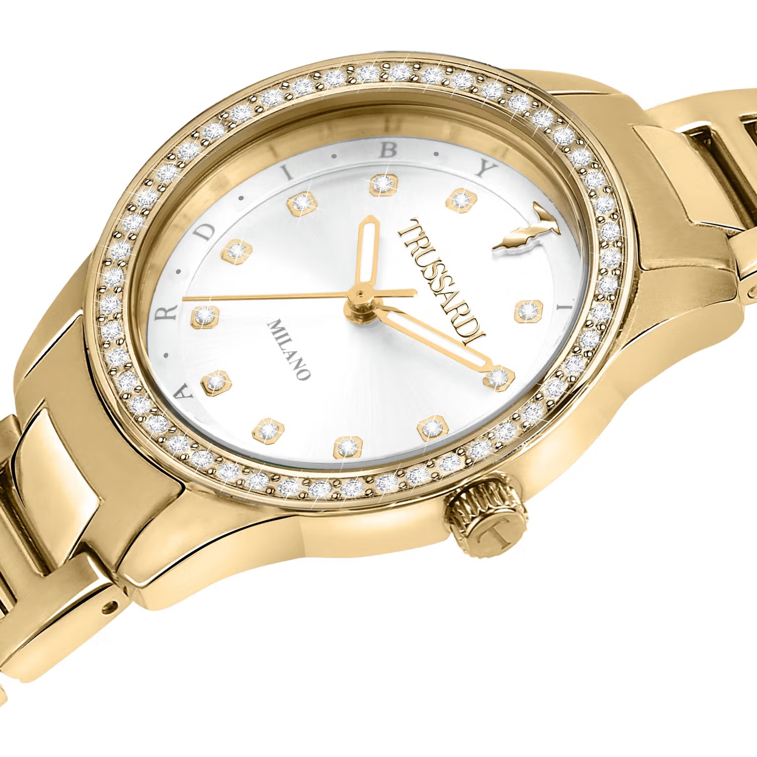 TRUSSARDI T-Sky Crystals 30mm Gold Stainless Steel Bracelet R2453151504 - 3