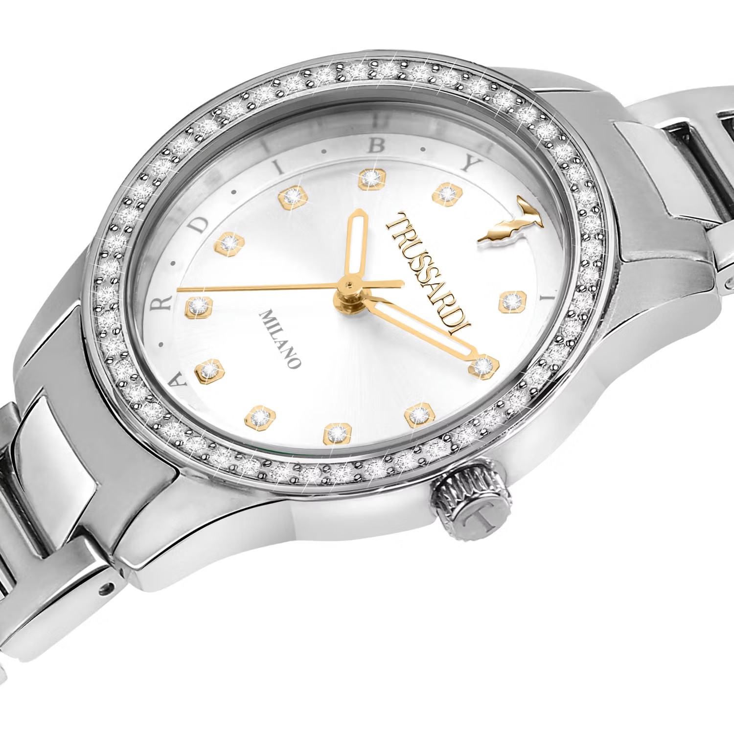 TRUSSARDI T-Sky Crystals 30mm Silver Stainless Steel Bracelet R2453151505 - 3