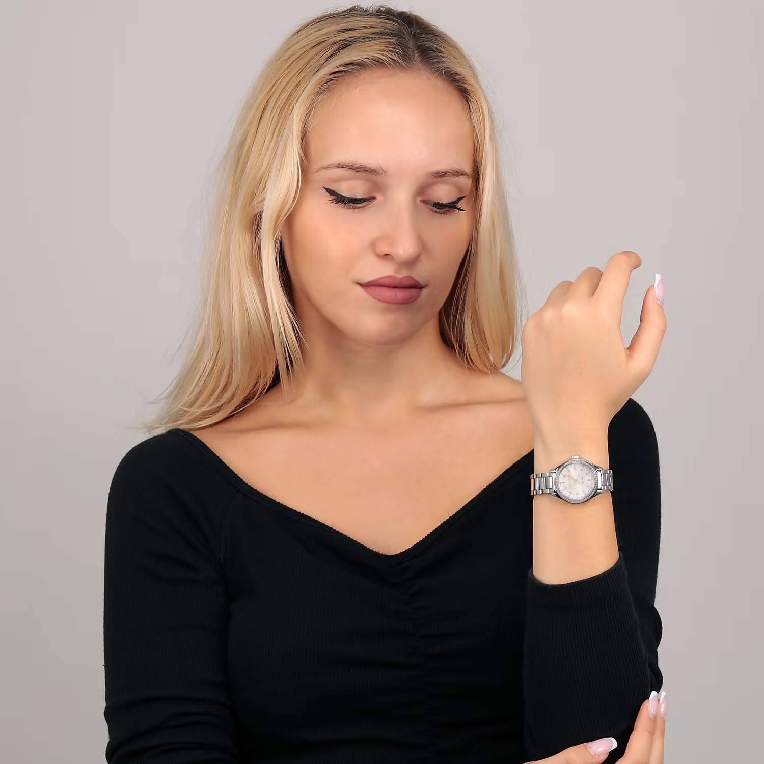 TRUSSARDI T-Sky Crystals 30mm Silver Stainless Steel Bracelet R2453151505 - 7