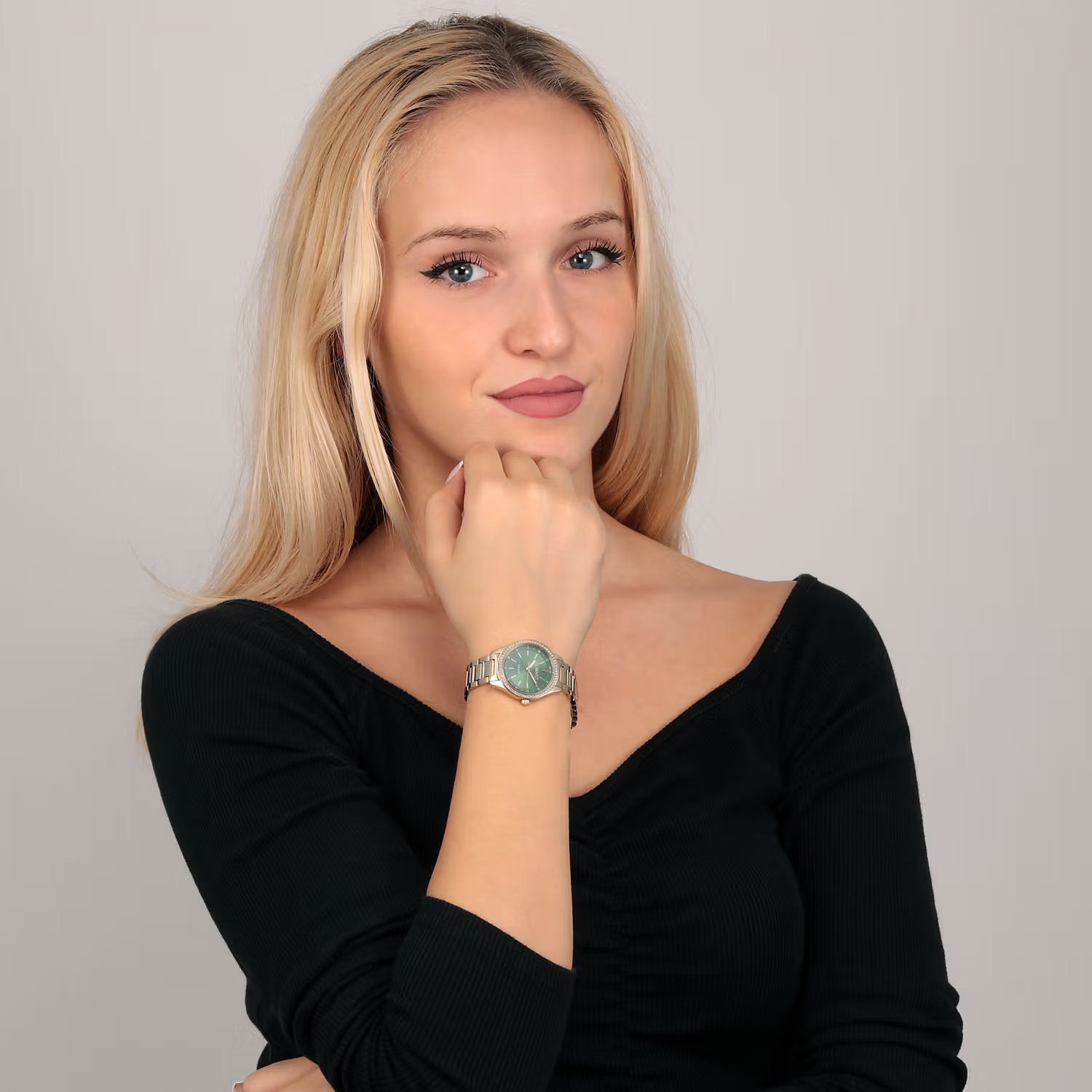 TRUSSARDI T-Sky Crystals 30mm Gold Stainless Steel Bracelet R2453151506 - 7