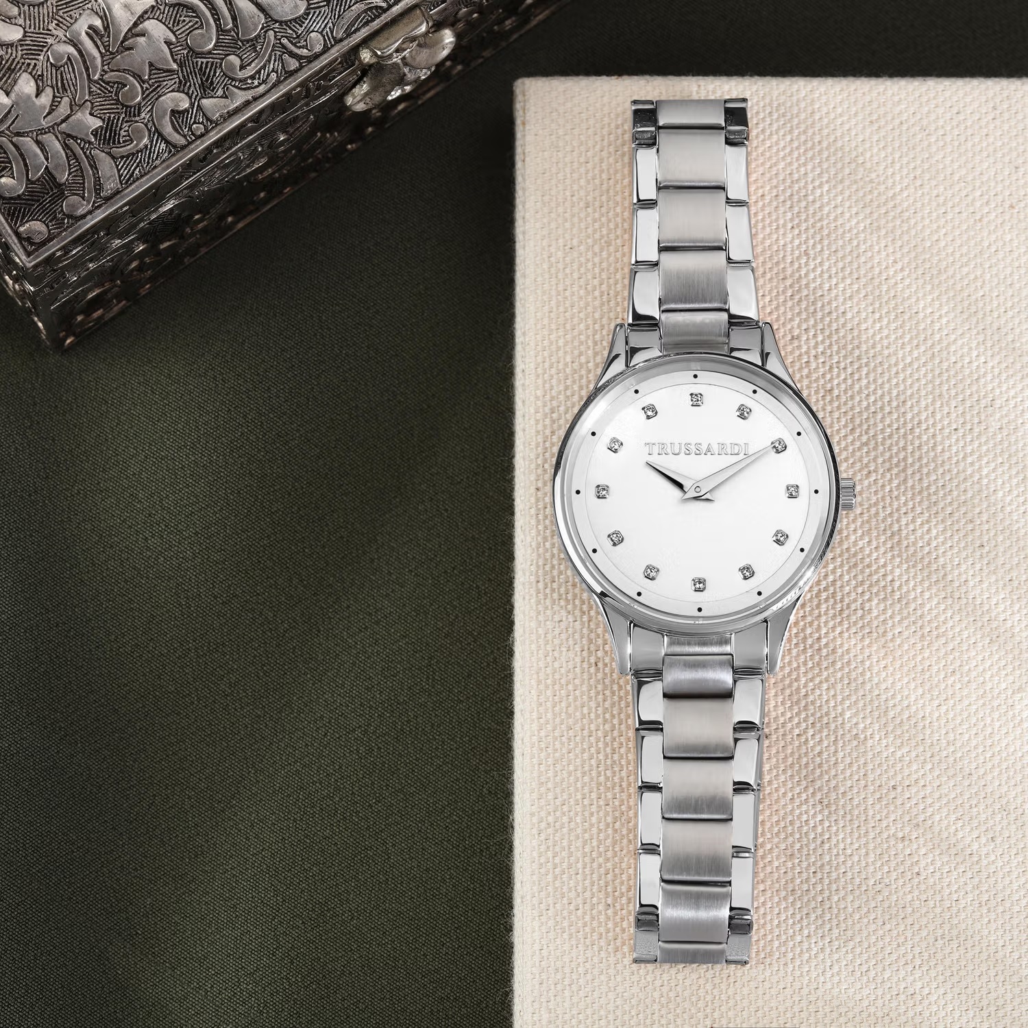 TRUSSARDI T-Star 34mm Silver Stainless Steel Bracelet R2453152512 - 5