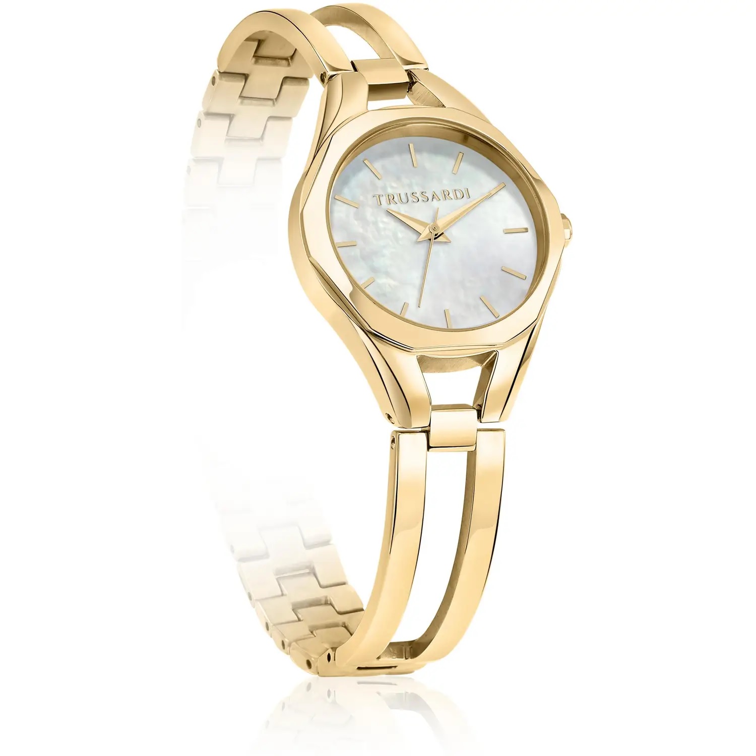 TRUSSARDI Metropolitan 30mm Gold Stainless Steel Bracelet R2453159501 - 4