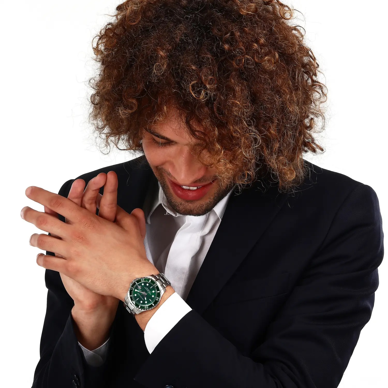 TRUSSARDI City Life Green Dial 42mm Silver Stainless Steel Bracelet R2453169004 - 6