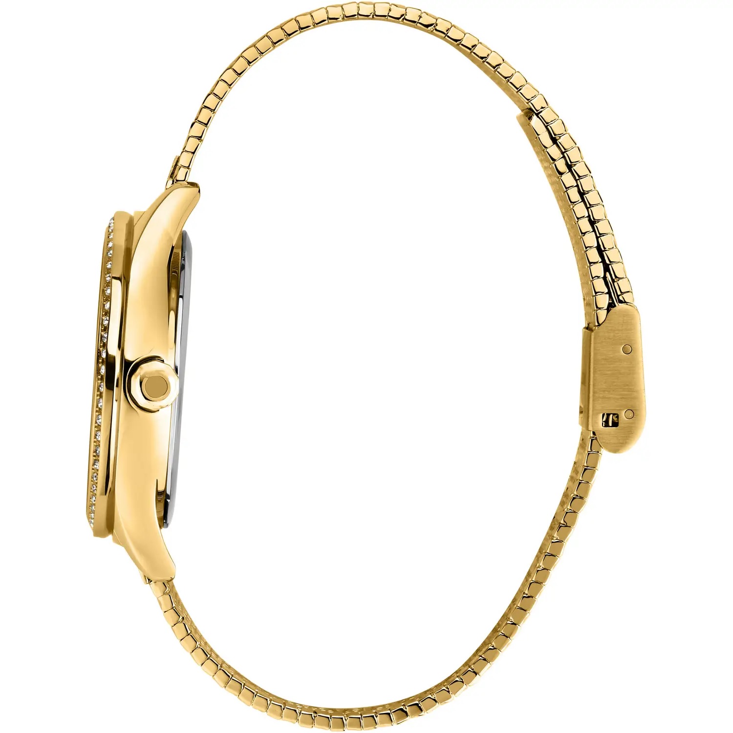 TRUSSARDI City Life Crystals Silver Dial 35mm Gold Stainless Steel Milanese Bracelet R2453170504 - 3