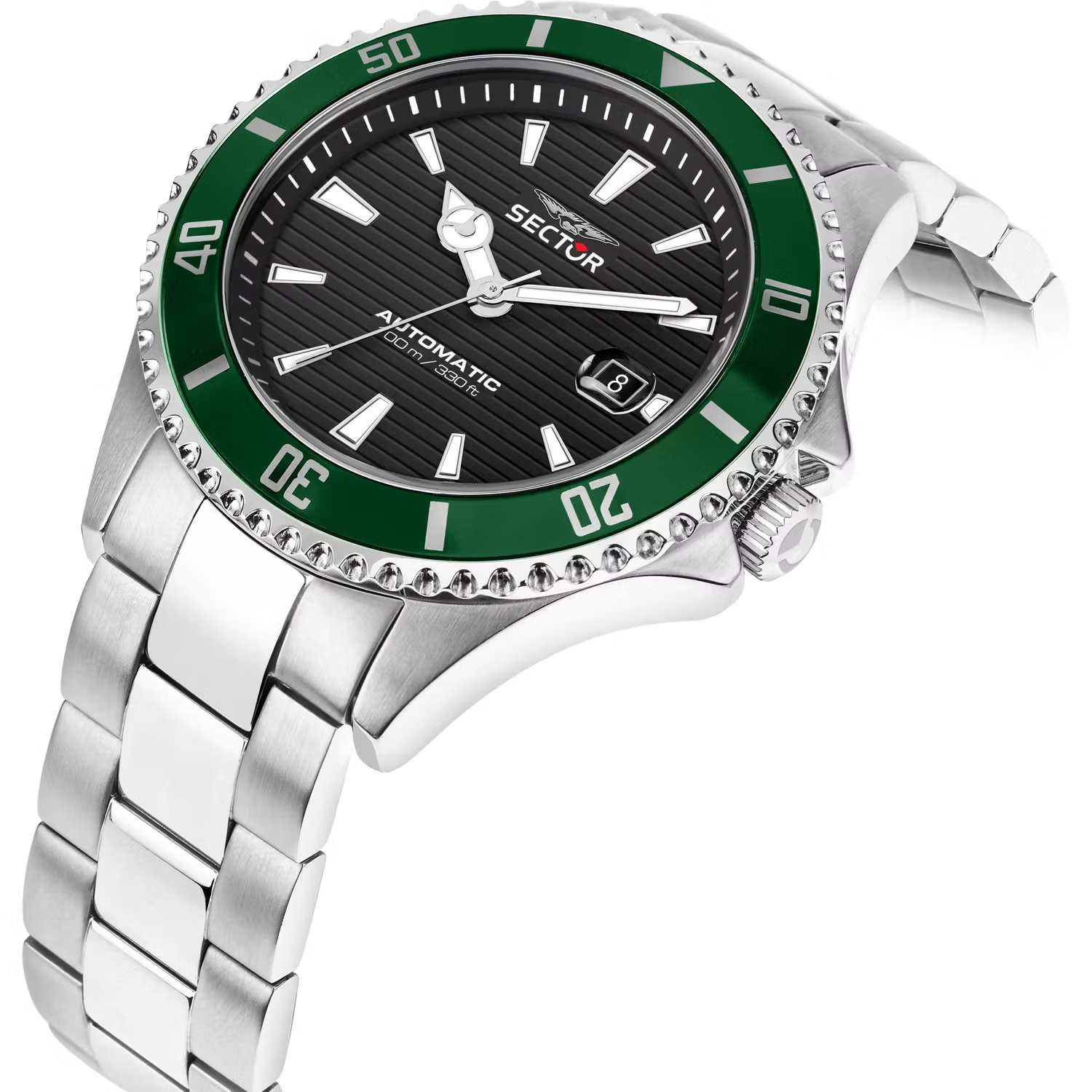 SECTOR 230 Automatic 43mm Silver Stainless Steel Bracelet R3223161008 - 3