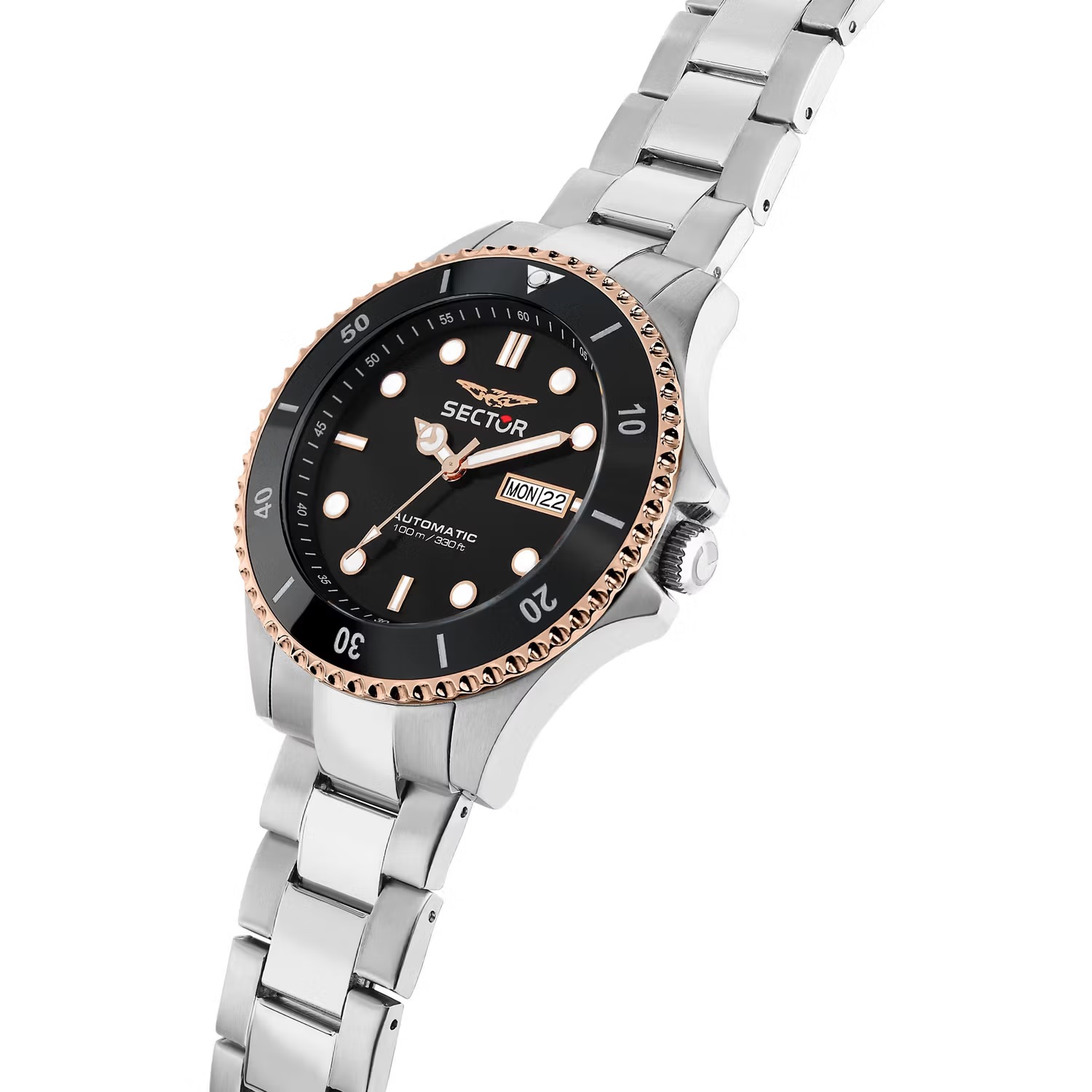 SECTOR 230 Automatic 43mm Silver Stainless Steel Bracelet R3223161009 - 3