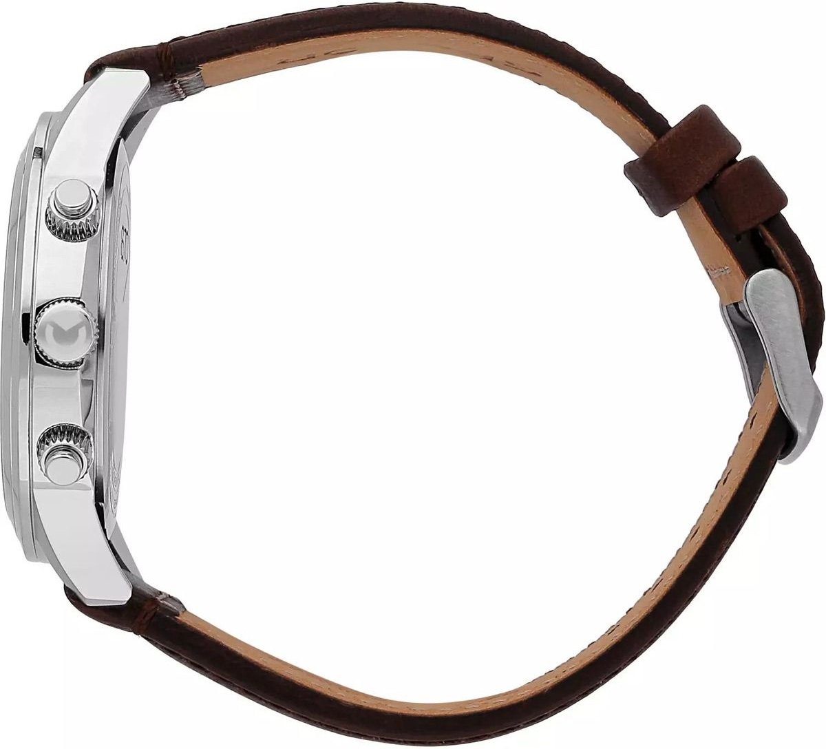 SECTOR 670 Multifunction 45mm Silver Stainless Steel Brown Leather Strap R3251540001 - 4