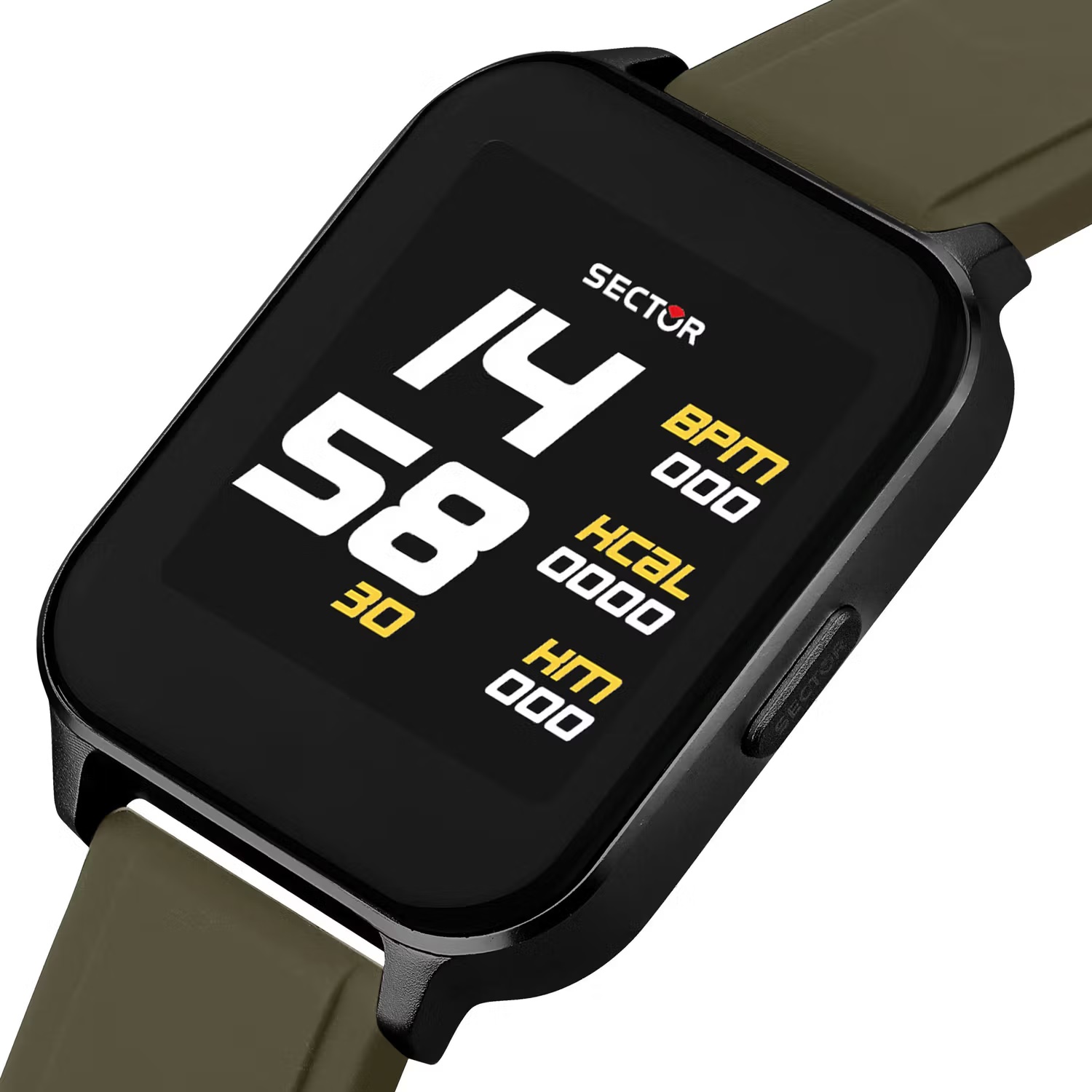 SECTOR S-05 Smartwatch 39*33mm Khaki Silicone Strap R3251550001 - 