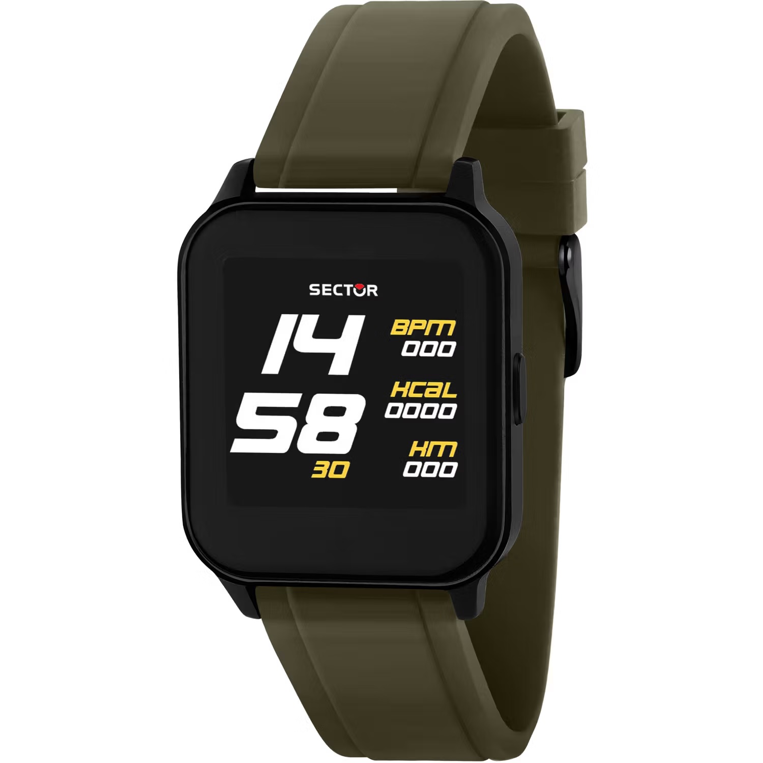 SECTOR S-05 Smartwatch 39*33mm Khaki Silicone Strap R3251550001 - 