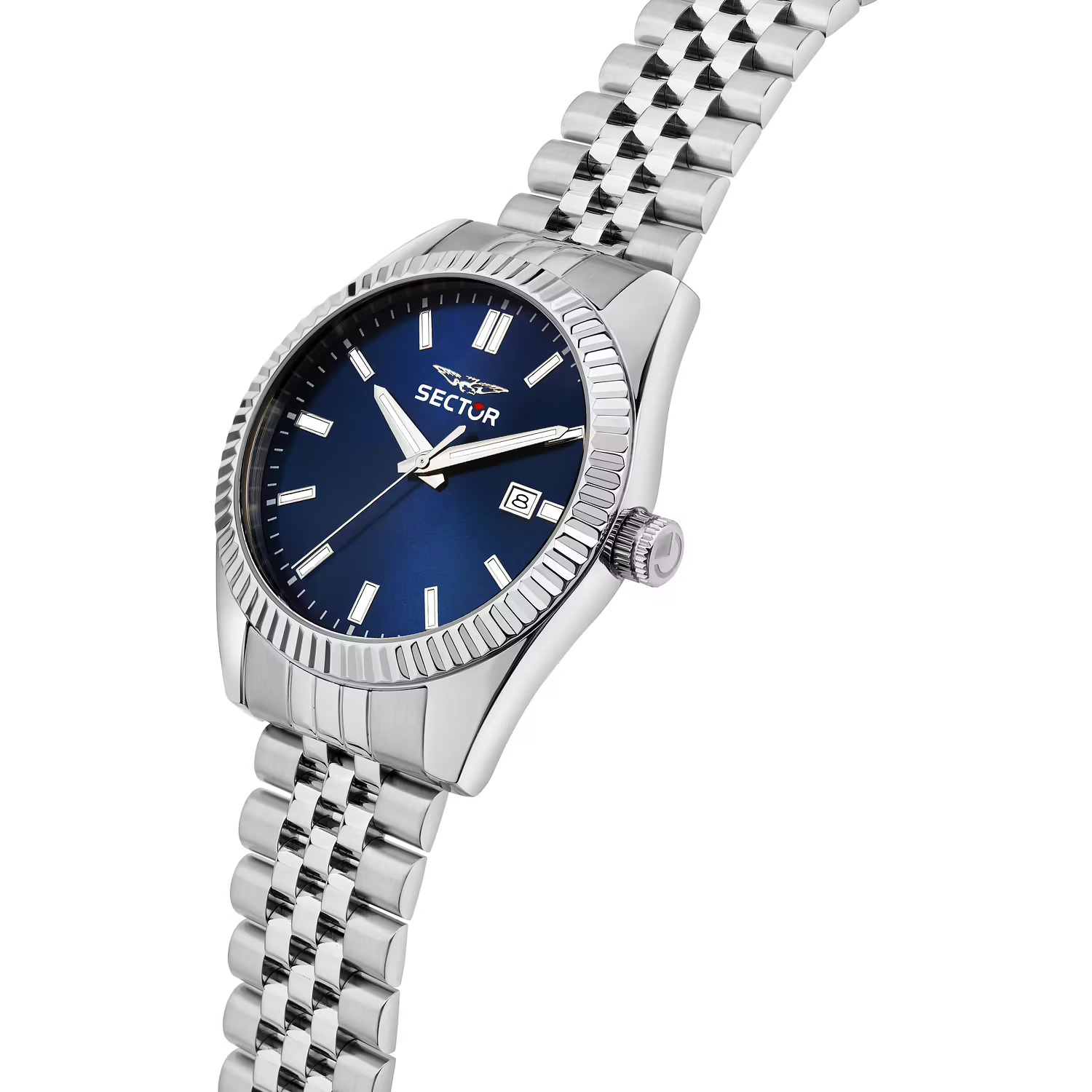 SECTOR 240 Blue Dial 41mm Silver Stainless Steel Bracelet R3253240013 - 