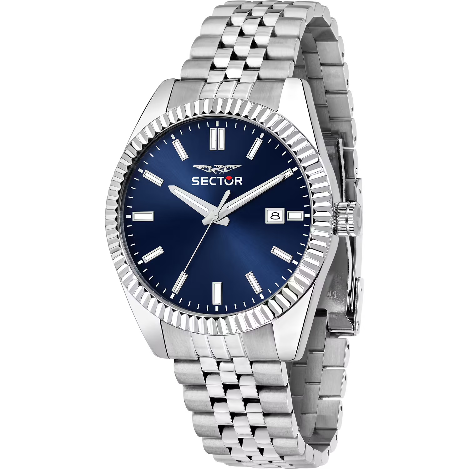 SECTOR 240 Blue Dial 41mm Silver Stainless Steel Bracelet R3253240013 - 
