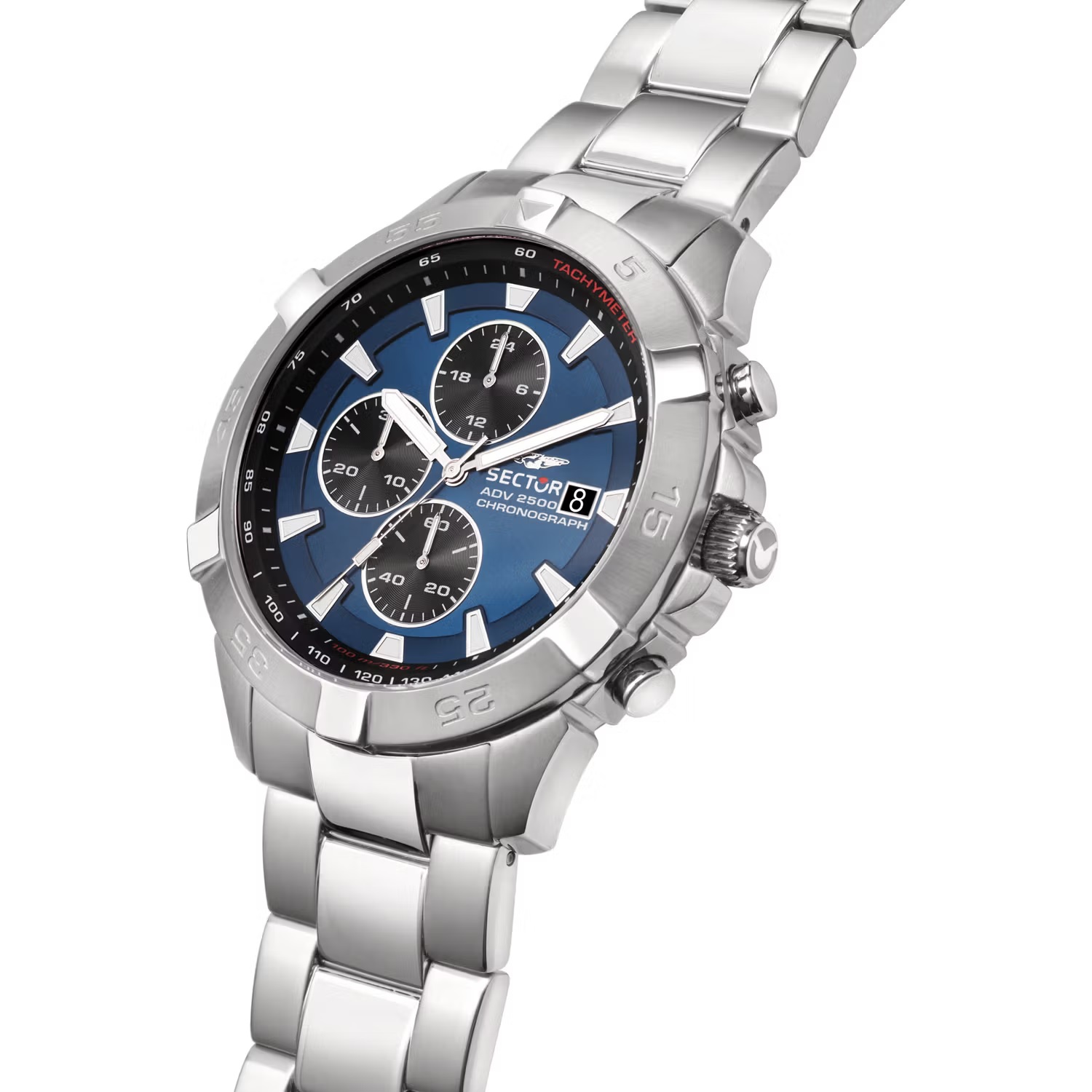 SECTOR ADV2500 Chronograph 43mm Silver Stainless Steel Bracelet R3273643004 - 